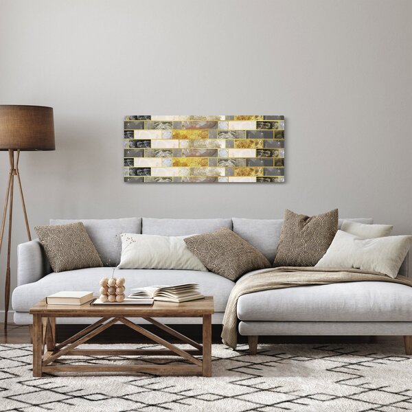 Obraz - Dekor s textúrami (120x50 cm)