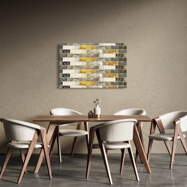 Obraz - Dekor s textúrami (90x60 cm)