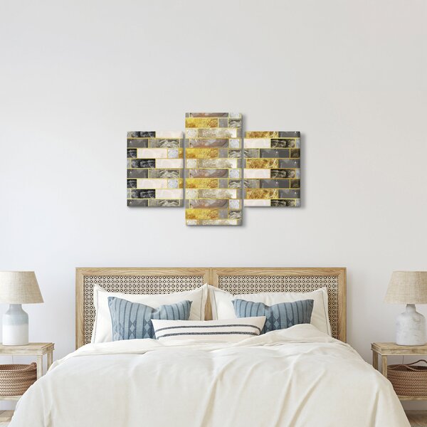 Obraz - Dekor s textúrami (90x60 cm)