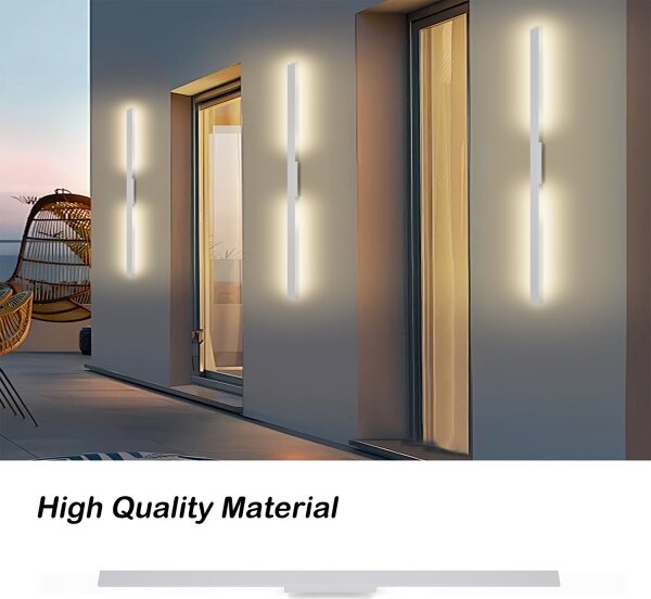 Brilagi - LED vonkajšie nástenné svietidlo LUNA LED/24W/230V 3000K IP65 100 cm biela CRI 90