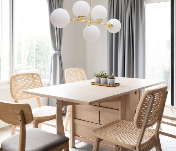 Luster na tyči FIRA 5xE27/60W/230V zlatá