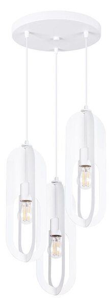 Sollux SL.1361 - Luster na lanku NICUS 3xE27/15W/230V biela