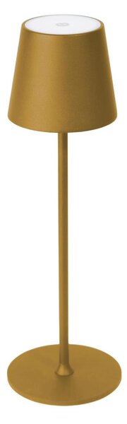 LED stmievateľná vonkajšia stolová lampa LED/4W/4000 mAh 3000/4000/5500K IP44 zlatá