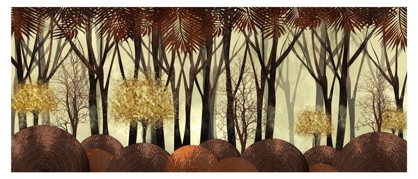 Obraz - Dekoratívne les (120x50 cm)