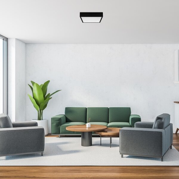 Rabalux 71247 - LED Stropné svietidlo LAURI LED/22W/230V 21x21 cm čierna