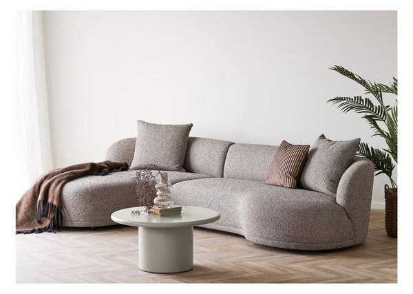 Krémový okrúhly konferenčný stolík ø 80 cm Nagano – House Nordic