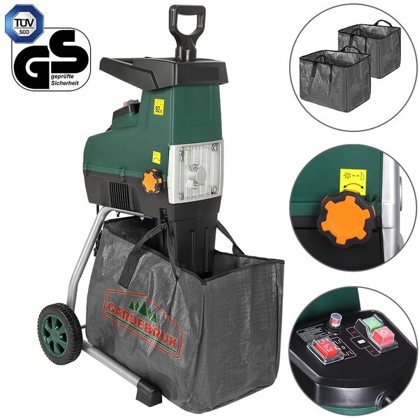 Elektrický záhradný drvič 2800 W