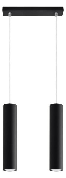 Sollux SL.0328 - Luster na lanku LAGOS 2 2xGU10/10W/230V čierna