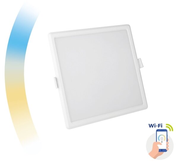 LED Stmievateľné podhľadové svietidlo ALGINE LED/12W/230V Wi-Fi Tuya hranatý