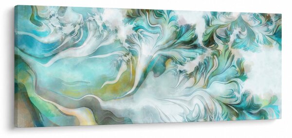 Obraz - Maľba abstraktných vzorov (120x50 cm)