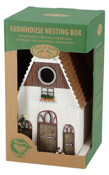 Vtáčia búdka Farm, 24,5x13,5x13 cm, polyresin, viacfarebná