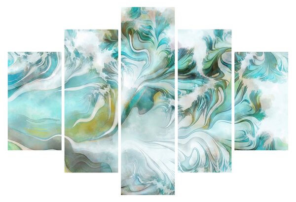 Obraz - Maľba abstraktných vzorov (150x105 cm)