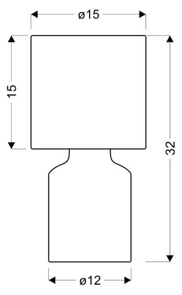 Stolná lampa INER 1xE14/40W/230V hnedá