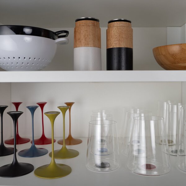 Sada 2 pohárov na červené víno + 2 stopiek Trebonn SplitGlass Barva: Modrá