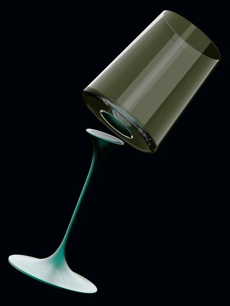 Sada 2 pohárov na červené víno + 2 stopiek Trebonn SplitGlass Barva: Modrá