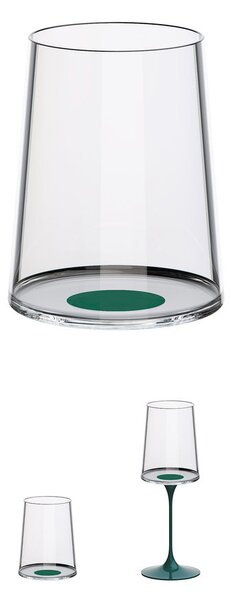 Poháre na biele víno Trebonn SplitGlass, 2 ks Barva: Zelená