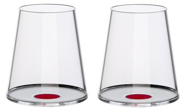 Poháre na červené víno Trebonn SplitGlass, 2 ks Barva: Červená