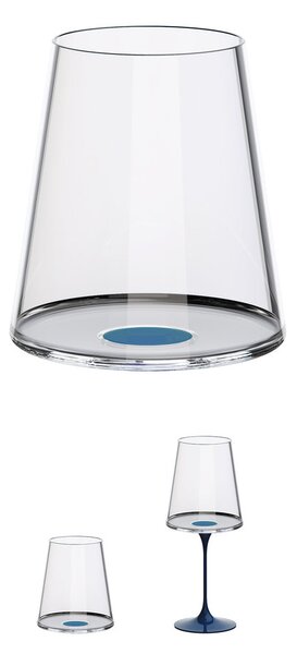 Poháre na červené víno Trebonn SplitGlass, 2 ks Barva: Červená