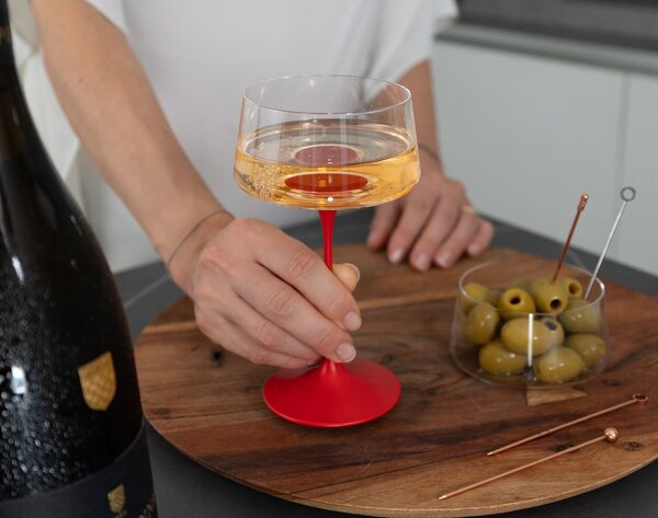 Poháre na šampanské Trebonn SplitGlass, 2 ks Barva: Modrá