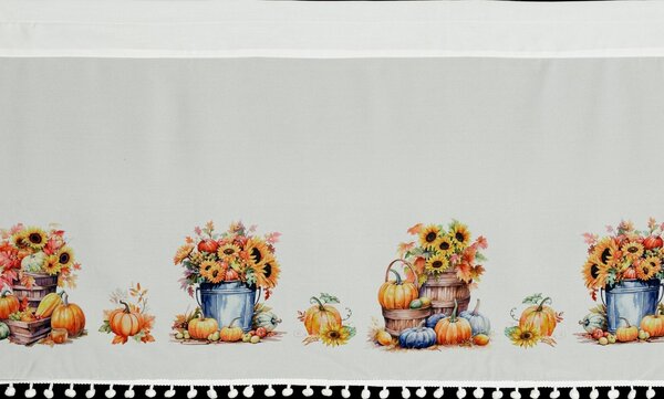 KRÁTKA ZÁCLONA NA PÁSKE AUTUMN 150X40 CM VZOROVANÁ