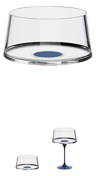 Poháre na šampanské Trebonn SplitGlass, 2 ks Barva: Modrá