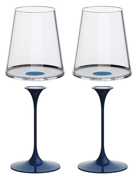Sada 2 pohárov na červené víno + 2 stopiek Trebonn SplitGlass Barva: Modrá