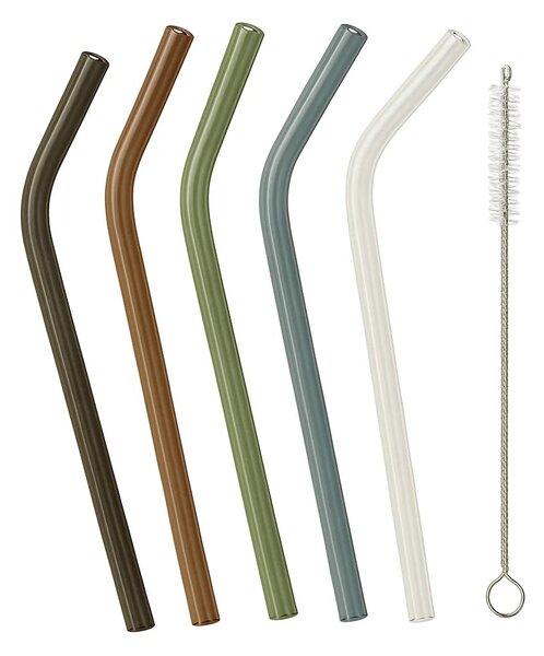 Sklenené slamky farebné Trebonn SplitGlass, 5 ks