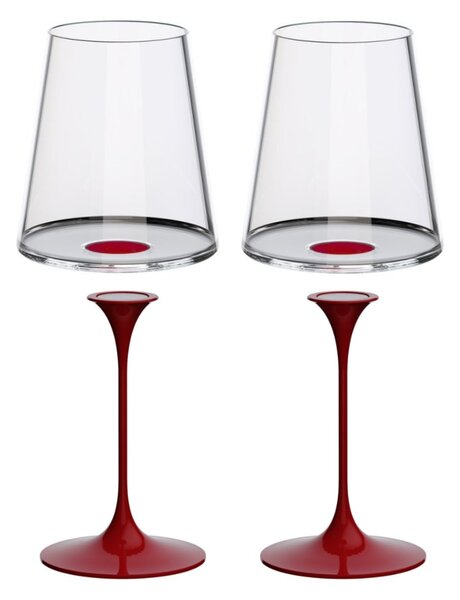 Sada 2 pohárov na červené víno + 2 stopiek Trebonn SplitGlass Barva: Modrá