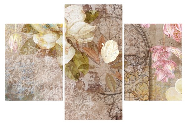Obraz - Kvetinový ornament (90x60 cm)