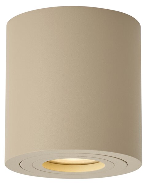 Moderné stropné bodové svietidlo Taupe GU10 50mm IP44 - Capa