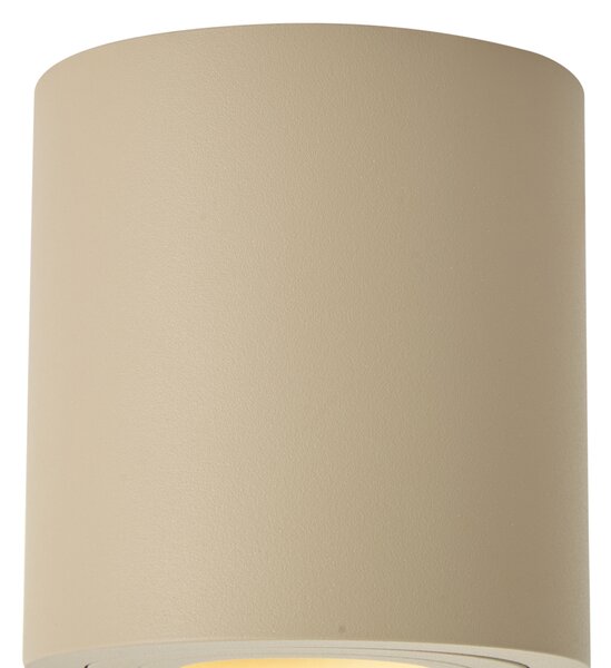 Moderné stropné bodové svietidlo Taupe GU10 50mm IP44 - Capa