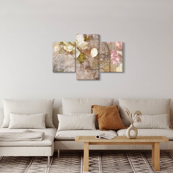 Obraz - Kvetinový ornament (90x60 cm)