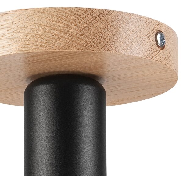 Prisadený luster VITO OAK 1xE27/60W/230V dub