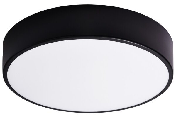 Kúpeľňové stropné svietidlo CLEO 3xE27/24W/230V pr. 40 cm čierna IP54
