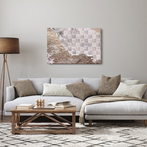 Obraz - Tehlový múr (90x60 cm)