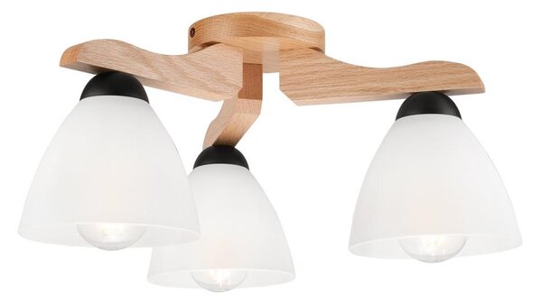 Prisadený luster ADRIANO 3xE27/60W/230V dub
