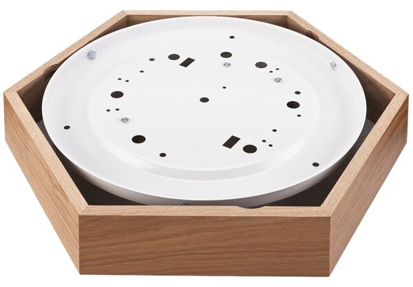 Stropné svietidlo OAK HEX 2xE27/60W/230V pr. 43 cm dub