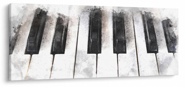 Obraz - Piano, aquarel (120x50 cm)