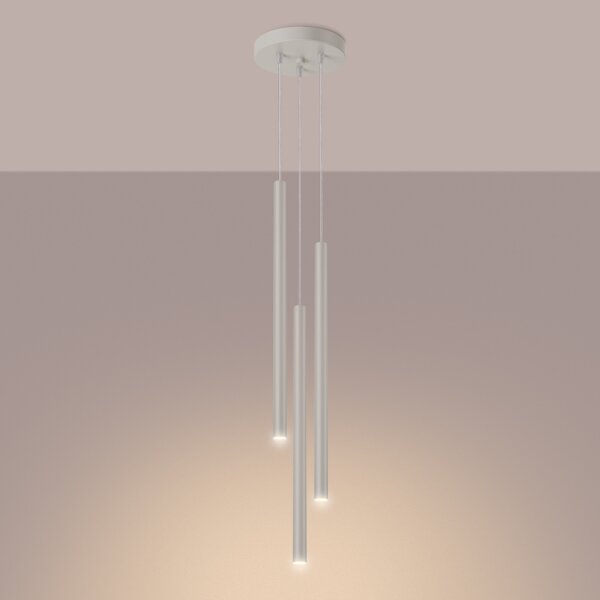 Sollux SL.1515 - Luster na lanku PASTELO 3xG9/8W/230V krémová