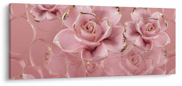Obraz - Kvetinový dekor (120x50 cm)