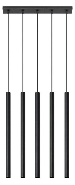 Sollux SL.0472 - Luster na lanku PASTELO 5 5xG9/8W/230V čierna