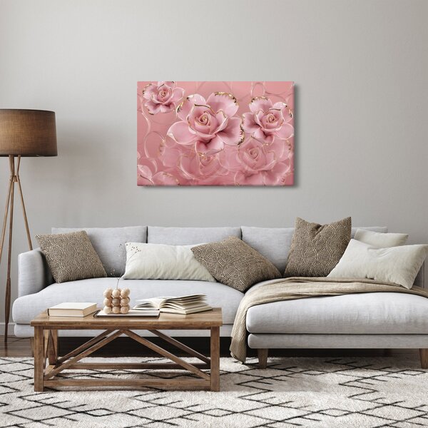 Obraz - Kvetinový dekor (90x60 cm)