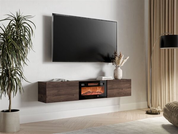 Mirjan24 TV stolík/skrinka s krbom Sodinke 180 EF, Farby: Orech warmia 5903211530135