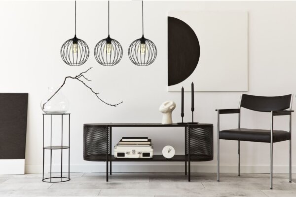 Luster na lanku MATT 3xE27/60W/230V