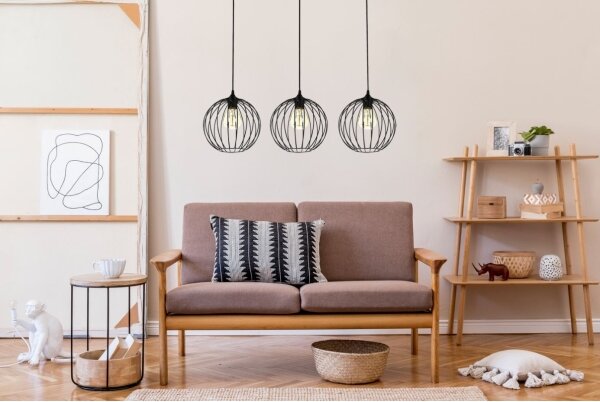 Luster na lanku MATT 3xE27/60W/230V