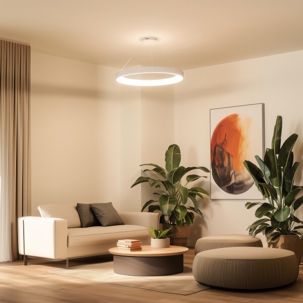 Brilagi - LED stmievateľný luster FALCON II LED/108W/230V 3000-6500K pr. 80 cm biela + diaľkové ovládanie
