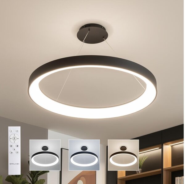 Brilagi - LED stmievateľný luster FALCON II LED/108W/230V 3000-6500K pr. 80 cm čierna + DO