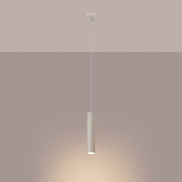 Sollux SL.1479 - Luster na lanku LAGOS 1xGU10/10W/230V krémová