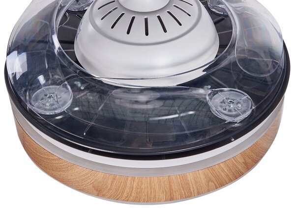 Stropný ventilátor so svetlom biely syntetický materiál železné zasúvacie lopatky diaľkové ovládanie moderná tradičná obývačka