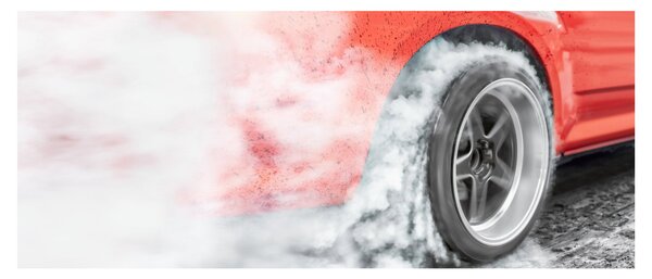 Obraz - Závodné auto (120x50 cm)